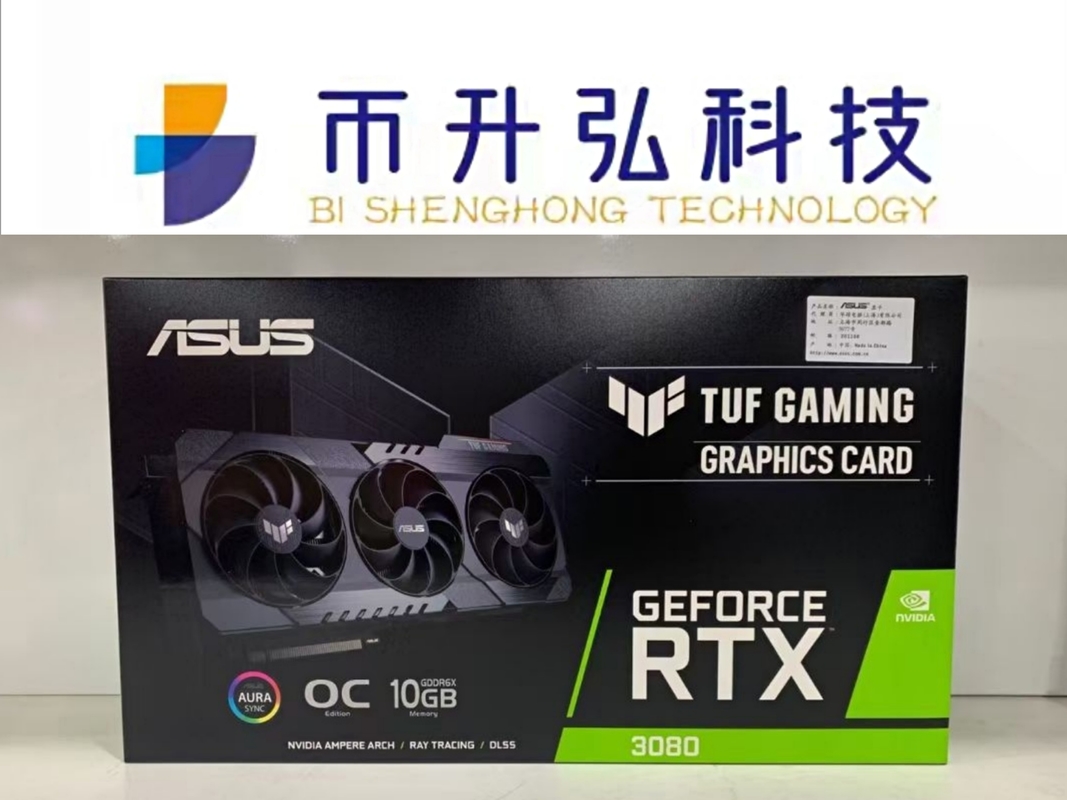 19000 ميجاهرتز ASUS RTX 3080 TUF 10G OC NO LHR NVIDIA AMPERE ARCH 7680 * 4320