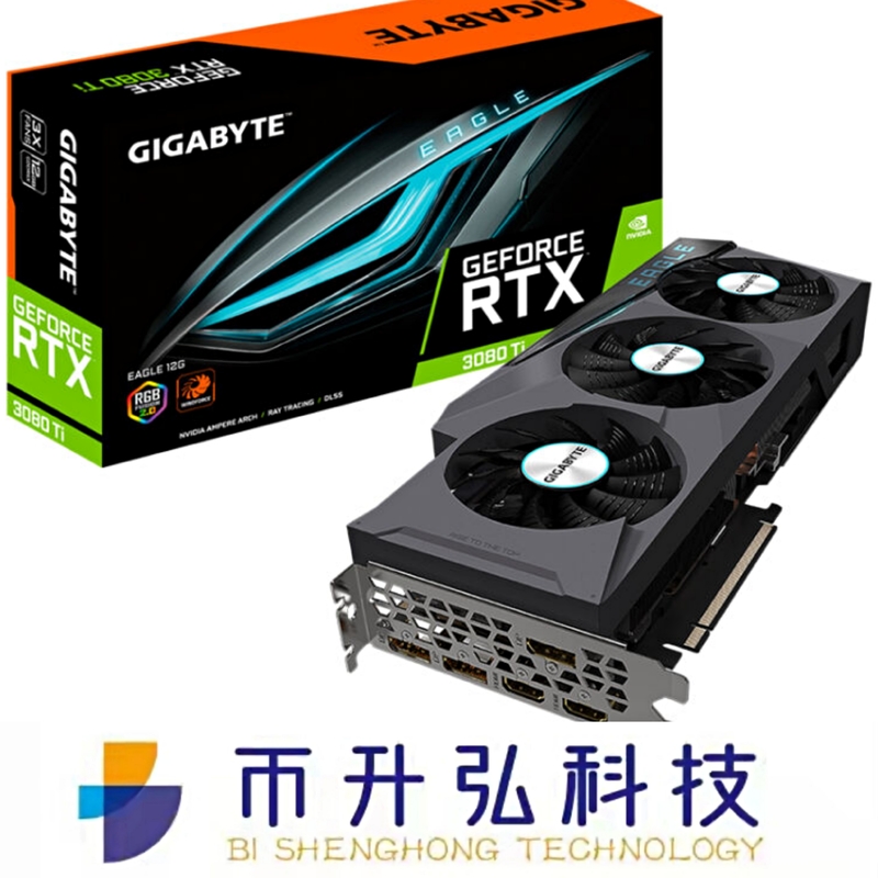 10240 CUDA جهاز التعدين بطاقة مصورات GA102 GIGABYTE GeForce RTX 3080Ti EAGLE 12GB
